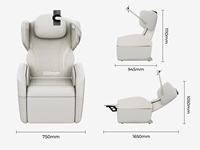 Nouveau Fauteuil de Massage Intelligent Portable 2026 pour le Corps Entier, Inclinable Électrique, avec Airbags, Chauffage, Bluetooth, Recharge Sans Fil, Gravité Zéro, pour la Maison