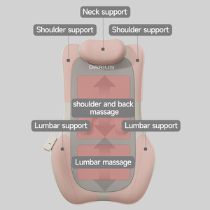Coussin de <span class=keywords><strong>massage</strong></span> électrique <span class=keywords><strong>Shiatsu</strong></span> chauffant Darius pour le cou et le <span class=keywords><strong>dos</strong></span>, avec pétrissage et vibration, pour le corps et la taille - Product Image 2