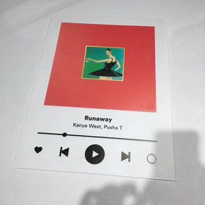 Plaque acrylique musicale personnalisée, cadeau personnalisé, cadeau d'anniversaire coloré, plaque acrylique avec code de <span class=keywords><strong>chanson</strong></span> - Product Image 3