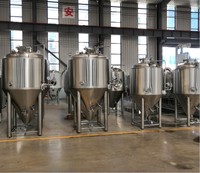 Tangki Fermentasi Kerucut dari Baja Anti Karat, Wadah Fermentasi Mobile untuk Anggur dan Bir