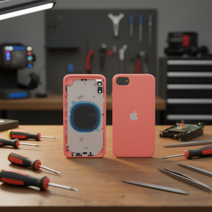 Cover posteriore di ricambio per Apple iPhone XR, colore corallo - Product Image 2