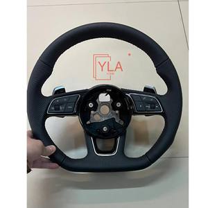 Volant de voiture personnalisé pour <span class=keywords><strong>Audi</strong></span> R8 <span class=keywords><strong>TT</strong></span> TTS T <span class=keywords><strong>RS</strong></span> A6 A7 A3 A4 A5 Sport en fibre de carbone - Product Image 2