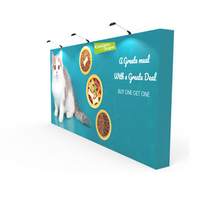 Support de toile de fond portable et pliable de 10 pieds x 8 pieds avec support pour salons professionnels - Product Image 1