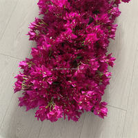 B-818 Chemin de table personnalisé en fleurs artificielles en soie, arrangements floraux de mariage, centres de table violets, rangée de bougainvilliers