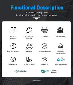 Z90 Card Swipe Machine POS Fabricant avec lecteur <span class=keywords><strong>de</strong></span> codes à barres pour les magasins <span class=keywords><strong>de</strong></span> détail - Product Image 6