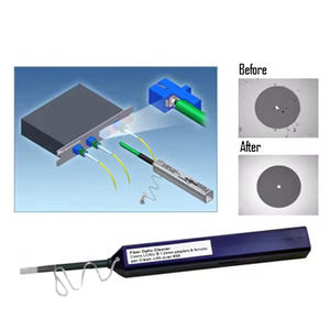 Outil de nettoyage de câble à fibre optique personnalisable One <span class=keywords><strong>Click</strong></span> 2,5 mm SC/ST/FC, stylo de nettoyage de fibre optique 1,25 mm <span class=keywords><strong>LC</strong></span>, logo gratuit - Product Image 4