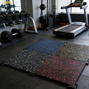 Tapetes de Gimnasio de Caucho EPDM, Piso de Caucho Encastrable, Tapete de Caucho Antideslizante, Ignífugo e Impermeable con Puntos para Gimnasio, Jardín y <span class=keywords><strong>Parque</strong></span> - Product Image 2