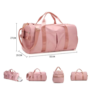Sac de voyage grande capacité avec logo personnalisé, sac de sport portable avec compartiment à chaussures - Product Image 4