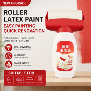 Pintura de Látex Tipo Rodillo para Renovación de Paredes, Pintura Blanca para Paredes de Uso Doméstico, Aplicación con Brocha - Product Image 1