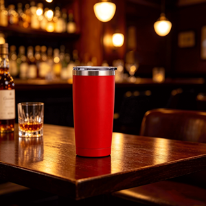20oz 600ml tumbler stainless steel beer mug <b>double</b> <b>wall</b> with lid Leak-proof brief stainless steel beer mug insulated tumbler - Product Image 4