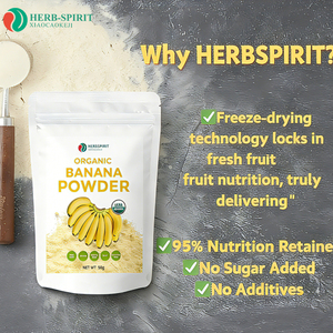 Herbspirit Organic Freeze-Dried Banana Fruit <strong>Powder</strong> Price-Friendly Food Grade Flavorful Juice <strong>Powder</strong> Additive - Product Image 1