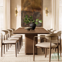 Juego de Mesas de Comedor Modernas de Madera con Fácil Montaje y Embalaje para Envío Incluido, para Uso en Hogares, Comercios, Apartamentos, Hoteles y Villas