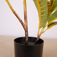 Mini plantes artificielles en Pot, 55 CM, fausses plantes, arbre de couleur chaude pour décoration de la maison, nouveauté