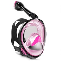 Masque de plongée intégral à quatre couleurs en option, livraison rapide, conception simple S/M L/XL, taille adulte