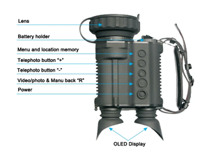 Termometro a Micro radiazione a infrarossi Non raffreddato termometro telescopio per la ricerca di immagini termiche binocolo per ricerca all'aperto - Product Image 3
