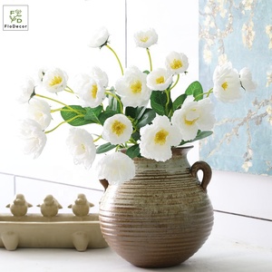 Flor de amapola de plástico de seda Artificial, barata, decoración para el hogar, <span class=keywords><strong>flores</strong></span> decorativas para boda - Product Image 3