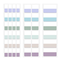Onglets d'indexation couleur Morandi, index adhésifs repositionnables pour la classification des dossiers, fournitures scolaires et de bureau