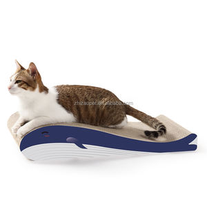 Milieuvriendelijk Modern Kattenpoot Golfkartonnen Krabber En Kattenspeelgoed Duurzaam Veilig Op Maat Bedrukt Groothandelsverpakking - Product Image 1