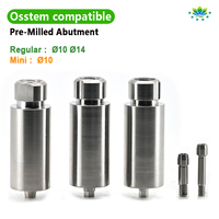 Disques Prothétiques en Titane de Grade 5 Pré-fabriqués Compatibles Osstem, Usinés avec Précision par CNC, Fournitures de Laboratoire Dentaire OEM ODM