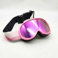 Masque de ski pour enfants, lunettes de protection sphériques anti-buée à double couche pour les 3-12 ans, équipement de ski RD-3061
