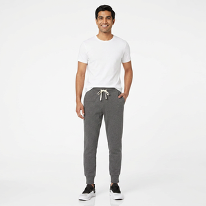 Pantalons de jogging de sport de haute qualité 100% coton pour hommes, style décontracté sur mesure, couleur unie, respirant, prix bas - Product Image 1