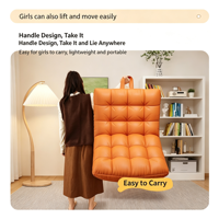 Canapé paresseux simple et confortable, pouf transformable en lit, chaise longue chenille, petit canapé une place pour chambre à coucher