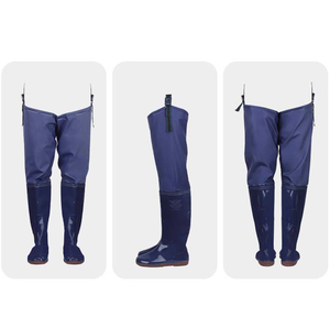 YL6076 <span class=keywords><strong>pas</strong></span> <span class=keywords><strong>cher</strong></span> hommes femmes bottes de pluie sur le genou bottes de plantation de riz fond souple chaussures de paddy PVC bottes de transplantation de riz - Product Image 3
