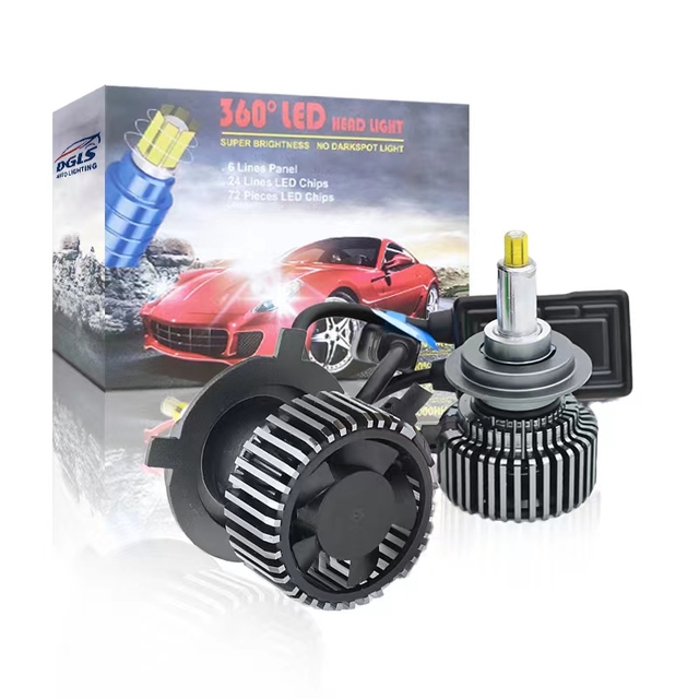 360 Degree 6 Sides Led Headlight DGLS Low Price Sale Led Bulb Led Headlight H7 H8 H11 High Power 45w 9000lm Led Lights