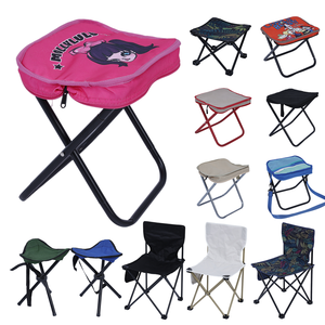Mini chaise pliante carrée Entai personnalisée, ultra-légère, en fer et polyester, portable, moderne, pour jardin, salle à manger, chambre, rebord de fenêtre, mobilier - Product Image 6