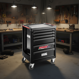 Armoire à outils USAG Start 516, 6 tiroirs, établi roulant, rangement - Product Image 3