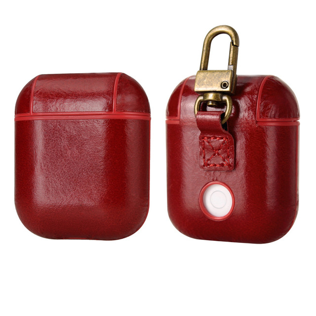 OEM Handmade case for Headset case Customized 100% Full Cow Genuine Leather case for Airpod Pro