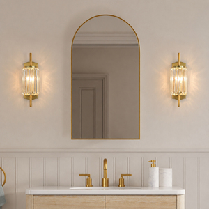 Minimalist Strip Crystal <b>Wall</b> Lamp Brass Base <b>Wall</b> Mount <b>Light</b> For Living Room Background <b>Wall</b> - Product Image 2