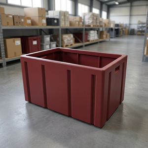 Customized Stackable Plastic <b>Crate</b> Leakproof <b>Storage</b> Bin Durable Turnover Box for Logistics and Supermarket - Product Image 2