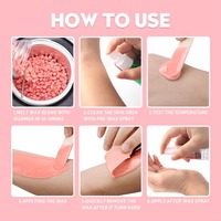Cire dure rose bio en perles à prix d'usine pour épilation, cire chaude pour visage et maillot, usage sur peaux normales