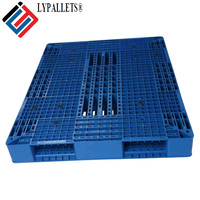 Palette Euro double face robuste en plastique PP avec renforts en acier, entrée 4 directions, recyclable