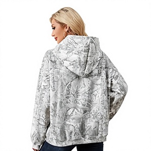 Sudadera con Capucha Unisex de Forro Polar 100% Algodón con Estampado Sólido de Bosque para Invierno, Manga Larga, Ropa Urbana para Exteriores, Logotipo Personalizado, Venta al por Mayor - Product Image 4