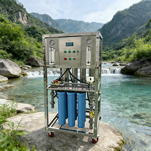 Machine à eau pure de 1 tonne par heure avec pompe haute efficacité et filtre à tambour par osmose inverse pour ligne de production d'eau pure - Product Image 1