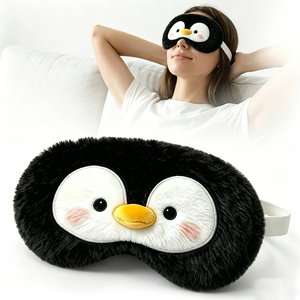 Peluche de pingüino con peso para microondas, almohadilla térmica con aroma a lavanda, bolsa de trigo, paquete de <span class=keywords><strong>calor</strong></span>, máscara de ojos para dormir, caja de regalo - Product Image 4