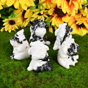 Nouveauté 2025 Chuse : Figurines de vache en cristal naturel, sculptures d'animaux en cristal pour cadeau - Product Image 3