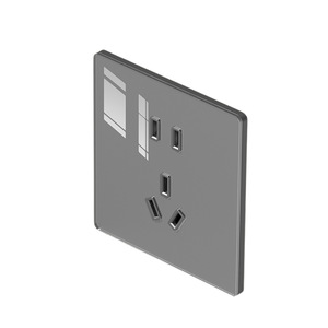 International Electric Acrylic Wall Switch <b>Socket</b> 86 Type 1 Gang 1 Way 5 Outlets For Household Concealed Installation - Product Image 1