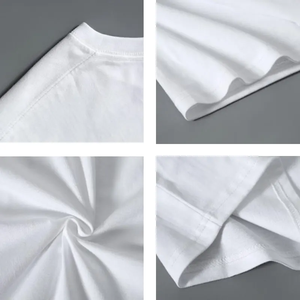 도매 맞춤 로고 프린트 면 반팔 티셔츠 무지 남녀 공용 기본 셔츠 - Product Image 3