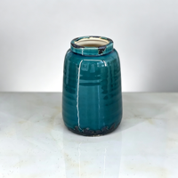 Mini vase en céramique Art Déco, vase de table écologique de la marque PLD pour fleurs séchées, décoration de la maison et du bureau