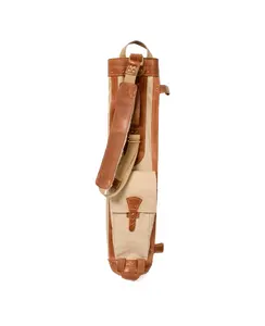 Hand Made Classic Pencil Golf Bag Hand Stitched Canvas Leather Golf Bag Old School Style