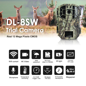 <span class=keywords><strong>Caméra</strong></span> 4K 30MP activée par le mouvement Vision nocturne étanche Trail Guard WiFi Digital Wildlife Outdoor Hunting Trail Camera - Product Image 4