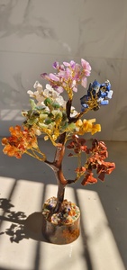 <b>Crystal</b> <b>Tree</b> Stone Chip Branch Decorative Gemstone <b>Tree</b> Pendant for Gift Home Decor - Product Image 2