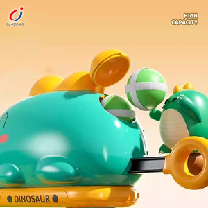 Pistolet à balles <span class=keywords><strong>de</strong></span> ping-pong Chengji, <span class=keywords><strong>jeu</strong></span> <span class=keywords><strong>de</strong></span> tir manuel, thème Monde des Dinosaures, avec cibles décorées, pour enfants - Product Image 3