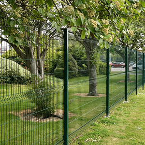 Panneaux de clôture de jardin en treillis <span class=keywords><strong>soudé</strong></span> incurvé 3D en acier revêtu de PVC écologique pour usage extérieur de villa, <span class=keywords><strong>hauteur</strong></span> <span class=keywords><strong>2m</strong></span> - Product Image 3