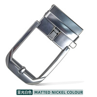 Boucle de ceinture automatique dentée pour homme en alliage de zinc, style professionnel haut de gamme, à dégagement rapide, de Guangzhou, avec fermoir formel et protection