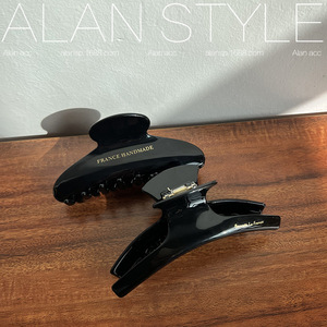 <span class=keywords><strong>ALAN</strong></span> France Horquilla de acetato elegante hecha a mano negra para mujer, peine para el peinado de la parte trasera de la cabeza, accesorio para el cabello <span class=keywords><strong>Dark</strong></span> Shark Updo - Product Image 2