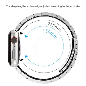 Correas Metálicas <span class=keywords><strong>de</strong></span> Acero Inoxidable <span class=keywords><strong>de</strong></span> Repuesto, Correa <span class=keywords><strong>de</strong></span> 5 Eslabones para Apple Watch Serie <span class=keywords><strong>9</strong></span> Ultra, Brazalete para Iwatch <span class=keywords><strong>de</strong></span> 38mm y 45mm - Product Image 4